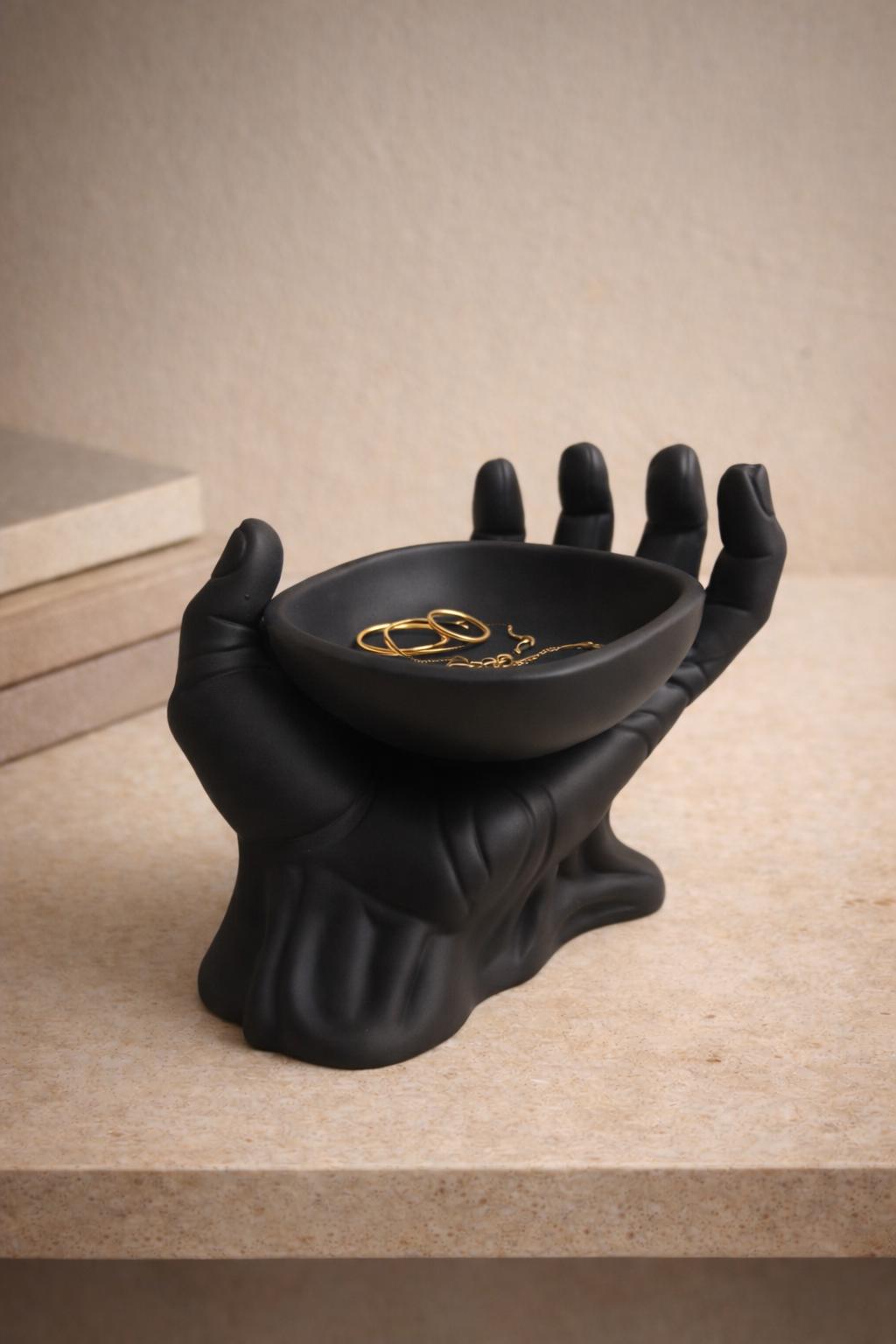 Hand Sculpture Bowl | Modern Decorative Hand Tray | Entryway Key Holder | Artistic Coffee Table Decor | Unique Gift for Her and Him
