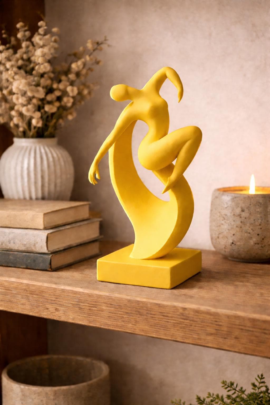 Abstract Woman Sculpture | Minimalist Female Figurine Decor | Modern and Elegant Home Decor