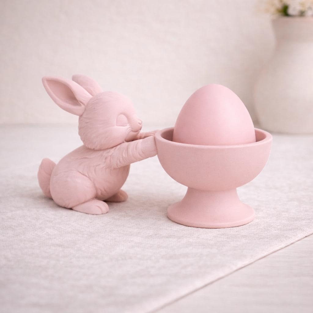 Easter Bunny Bowl Decor | Rabbit Candy Holder | Minimalist Spring Table Decoration | Modern Easter Centrepiece | Cute Gift for Her