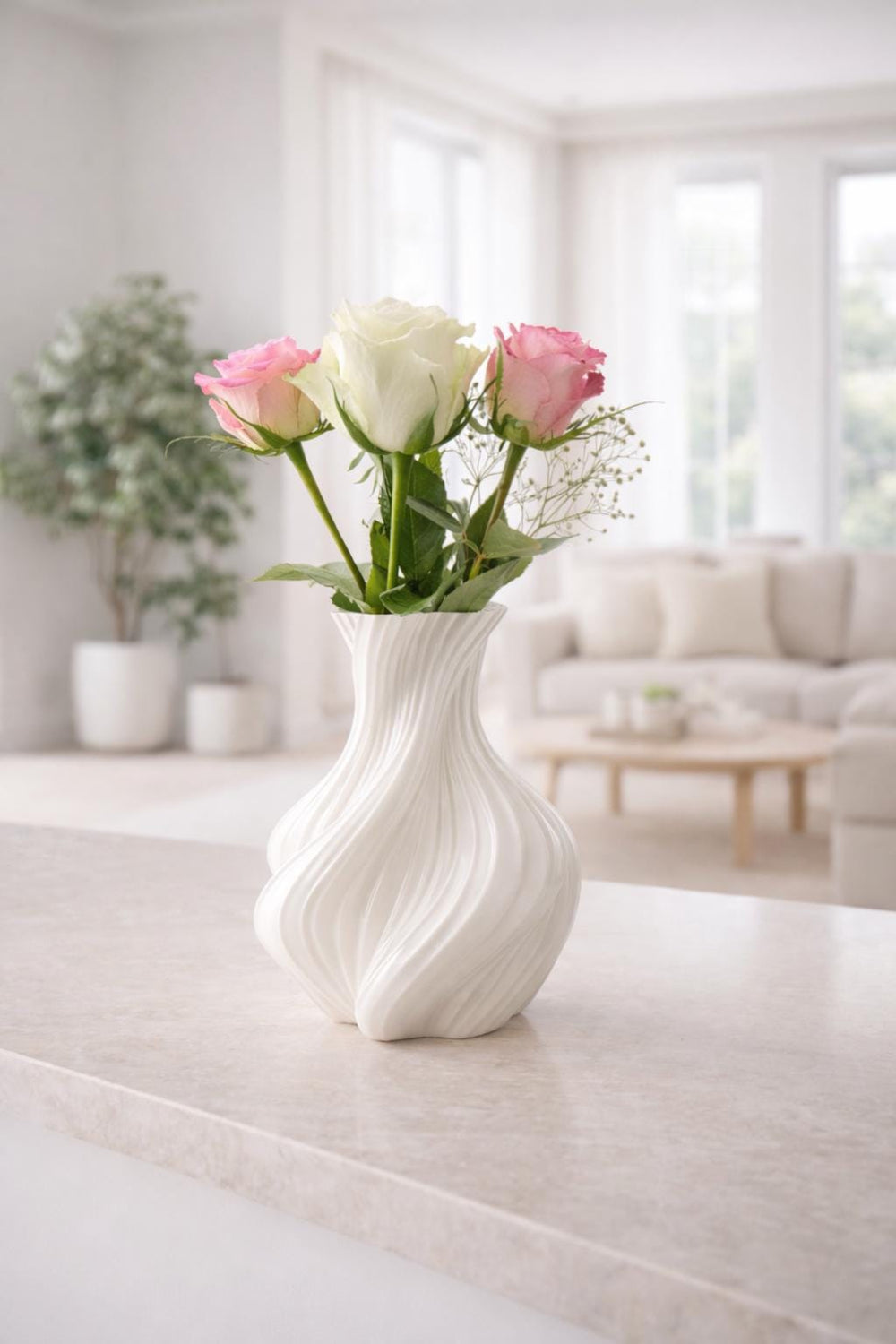 Spiral Vase Ornament - Contemporary Home Decor, Decorative Display Piece / Eco-friendly