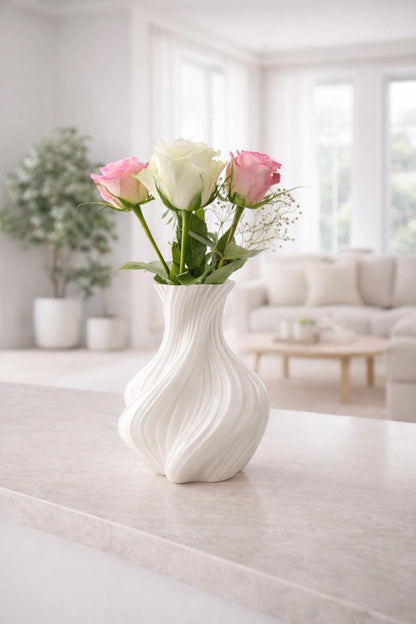 Spiral Vase Ornament - Contemporary Home Decor, Decorative Display Piece / Eco-friendly