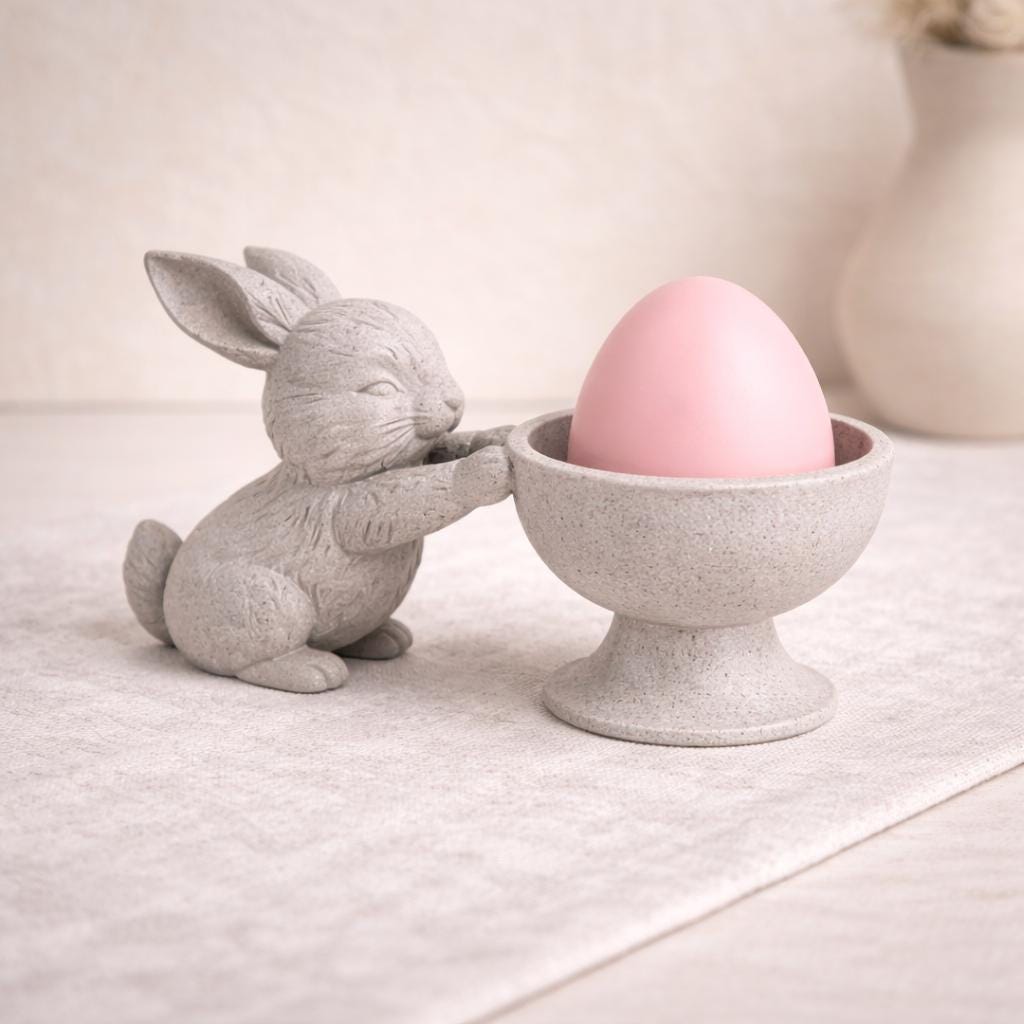 Easter Bunny Bowl Decor | Rabbit Candy Holder | Minimalist Spring Table Decoration | Modern Easter Centrepiece | Cute Gift for Her