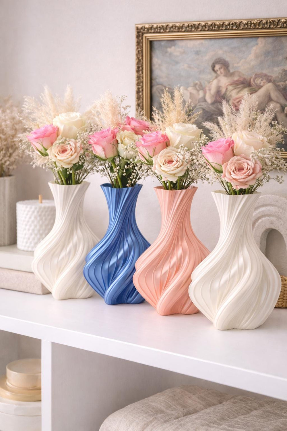 Spiral Vase Ornament - Contemporary Home Decor, Decorative Display Piece / Eco-friendly