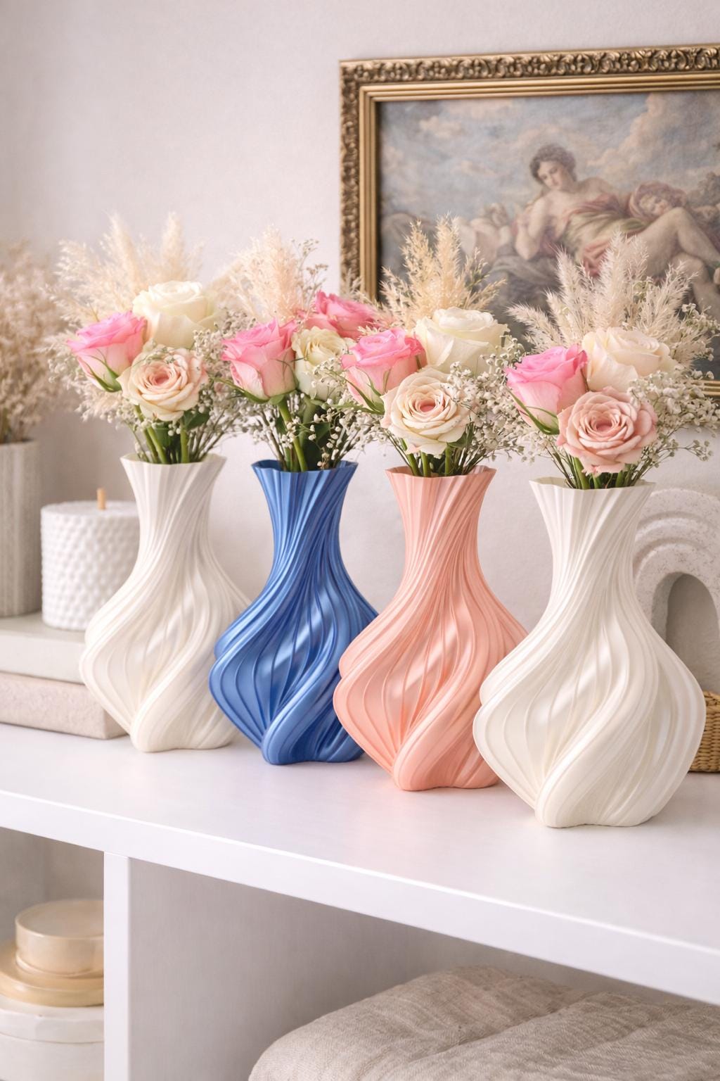 Spiral Vase Ornament - Contemporary Home Decor, Decorative Display Piece / Eco-friendly