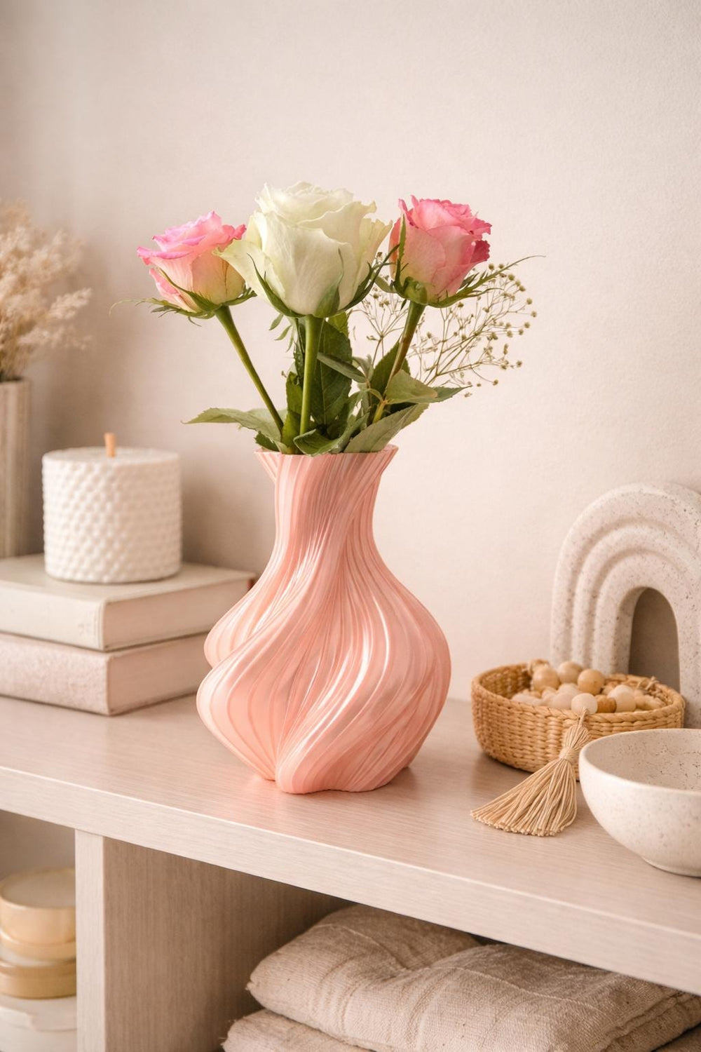 Spiral Vase Ornament - Contemporary Home Decor, Decorative Display Piece / Eco-friendly