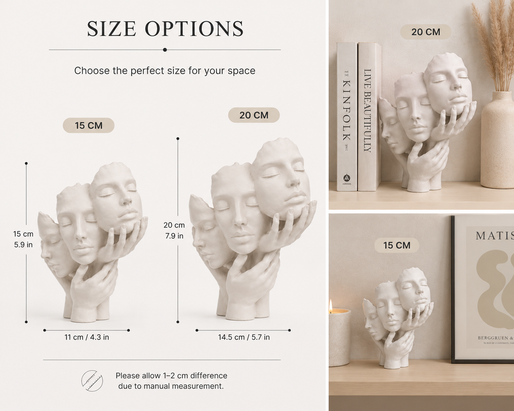 Abstract Face Sculpture Decor