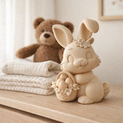 Easter Bunny Decor | Spring Rabbit Ornament | Cute Nursery Decoration | Bunny Shelf Accent | Easter Gift