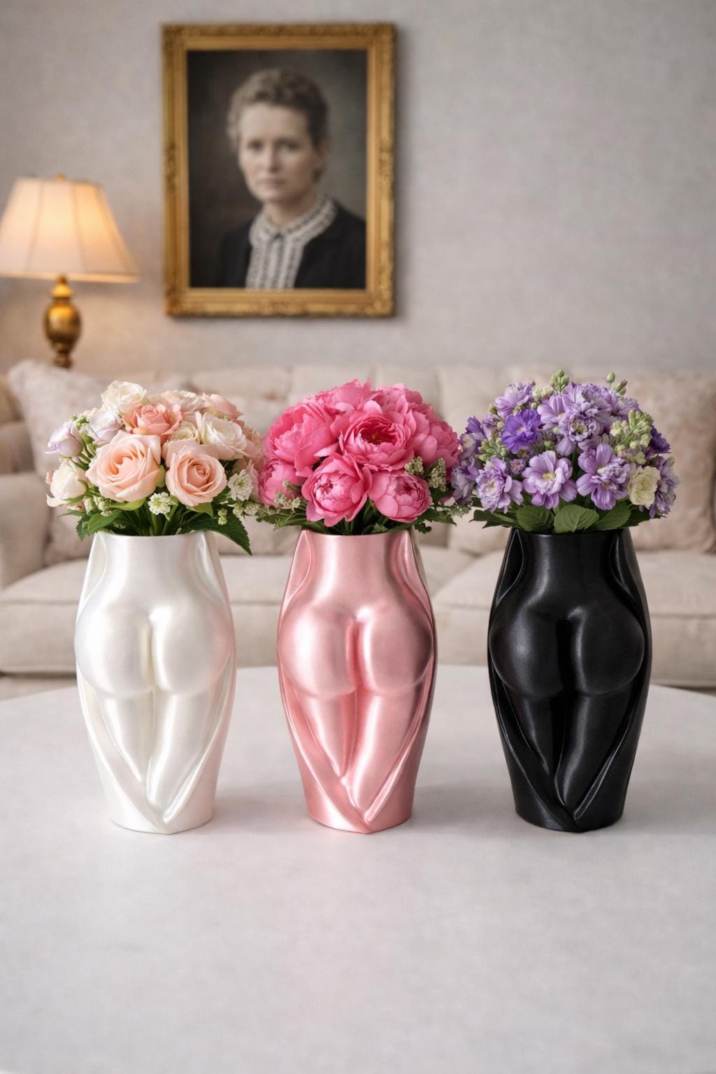 Modern Butt Vase | Curvy Body Sculpture | Minimalist Decor
