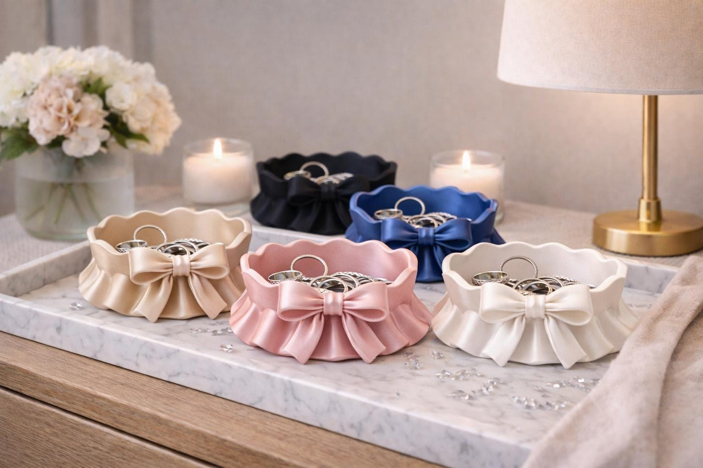 Minimalist Bow Trinket Bowl | Jewelry Storage Decor | Jewelry Tray | Gift for her, Mother’s Day gift
