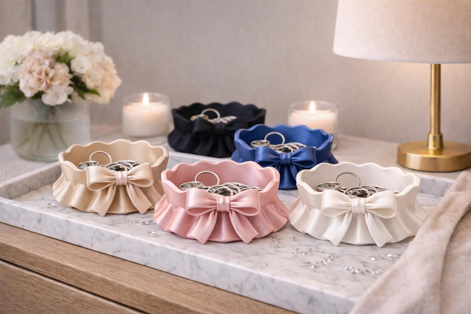 Minimalist Bow Trinket Bowl | Jewelry Storage Decor | Jewelry Tray | Gift for her, Mother’s Day gift