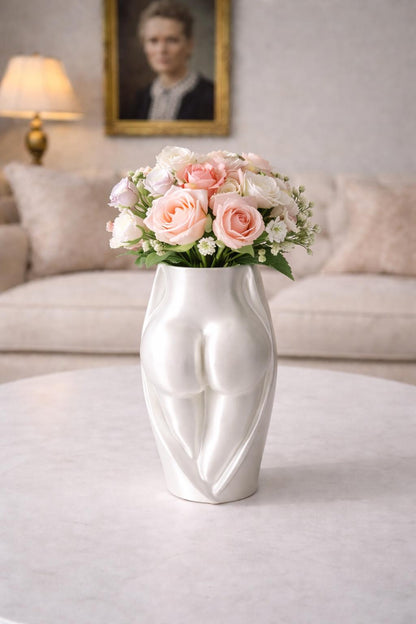 Modern Butt Vase | Curvy Body Sculpture | Minimalist Decor