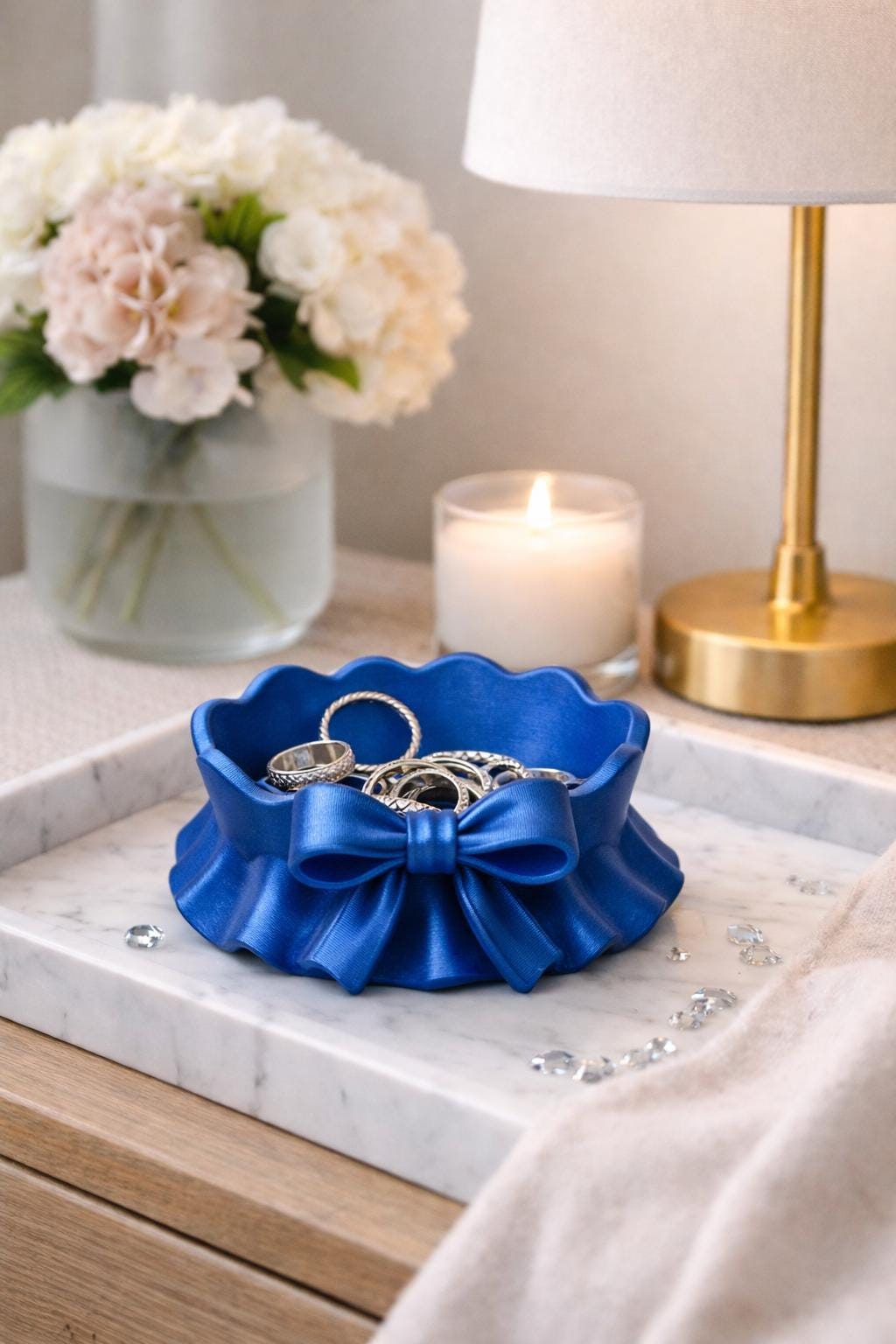 Minimalist Bow Trinket Bowl | Jewelry Storage Decor | Jewelry Tray | Gift for her, Mother’s Day gift