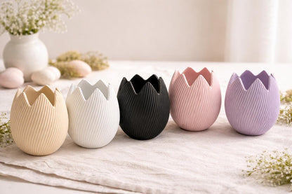 Egg Planter | Easter Decoration | Egg Shell Vase | Spring Table Decor | Cute Plant Pot | Makeup Brush Holder