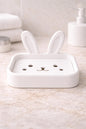 Bunny Soap Dish Holder – Marble Effect Rabbit Soap Dish | Minimalist Bathroom Sink Decor | Cute Modern Soap Tray | 3D Printed | PLA