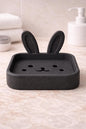 Bunny Soap Dish Holder – Marble Effect Rabbit Soap Dish | Minimalist Bathroom Sink Decor | Cute Modern Soap Tray | 3D Printed | PLA