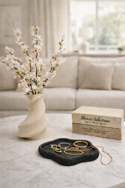Jewellery Tray | Catchall Tray for Rings and Necklace | Minimalist Vanity Tray | Decorative Coffee Table Decor | Jewelry Tray Gift | PLA