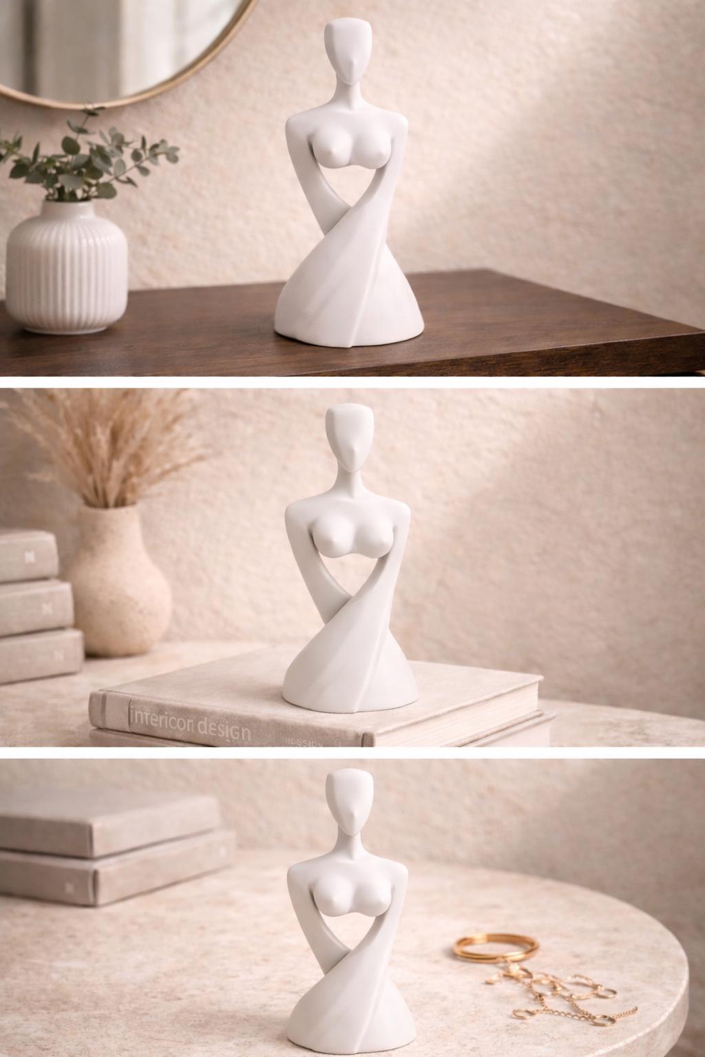 Abstract Female Sculptures | Modern Minimalist Body Art Decor | Elegant Home Accent | Mother’s Day Gift | Housewarming Gift for Her and Him