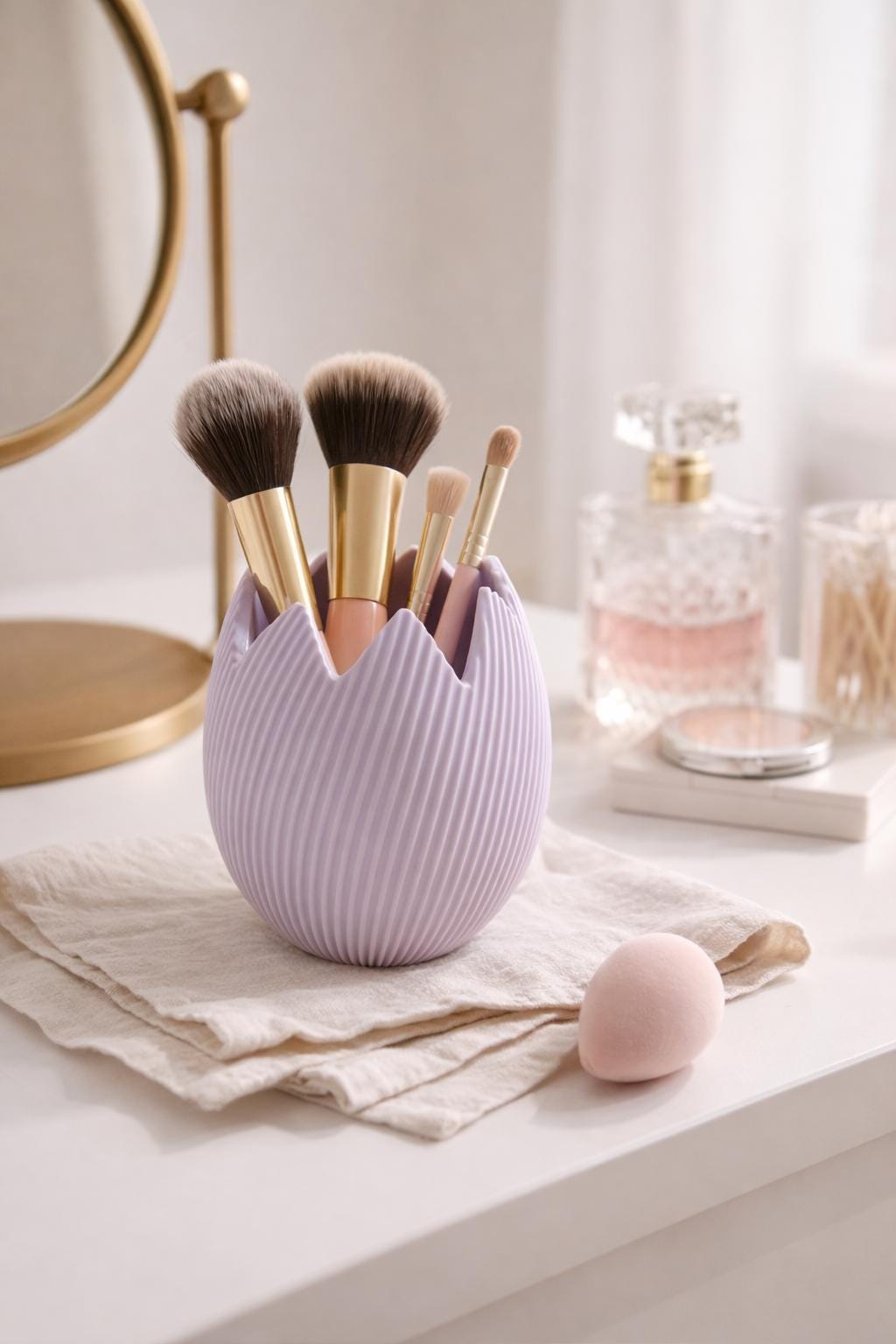 Egg Planter | Easter Decoration | Egg Shell Vase | Spring Table Decor | Cute Plant Pot | Makeup Brush Holder