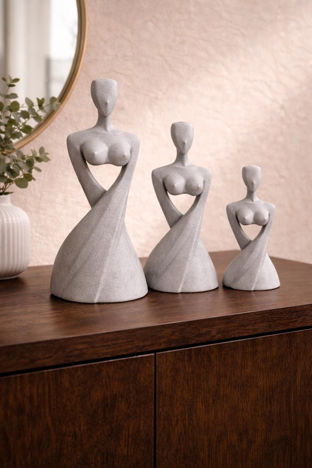 Abstract Female Sculptures | Modern Minimalist Body Art Decor | Elegant Home Accent | Mother’s Day Gift | Housewarming Gift for Her and Him