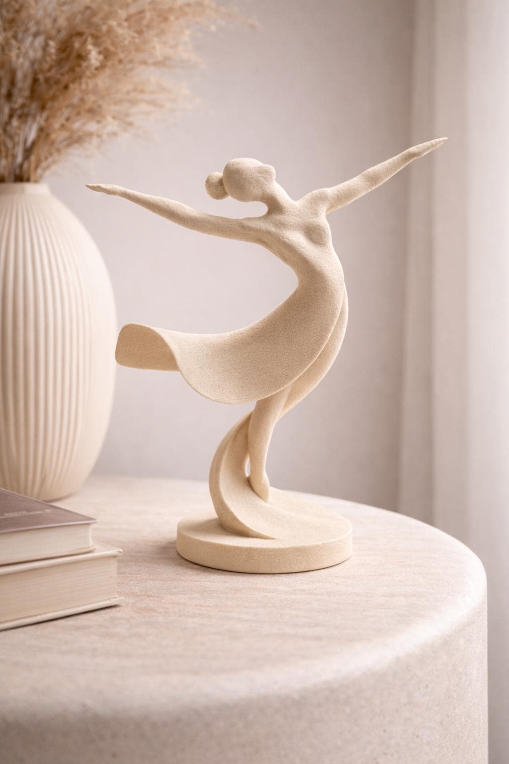 Modern Ballerina Sculpture | Elegant Ballet Dancer Statue | Minimalist Home Decor | Scandinavian Shelf Accent | Gift
