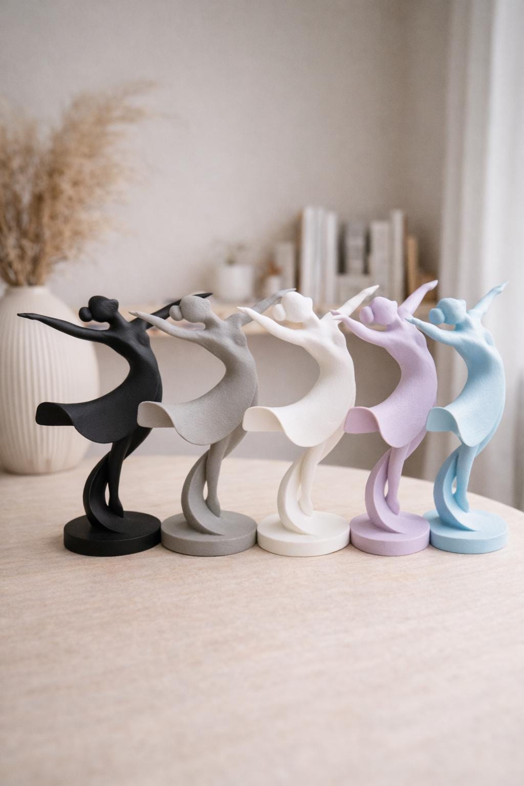 Modern Ballerina Sculpture | Elegant Ballet Dancer Statue | Minimalist Home Decor | Scandinavian Shelf Accent | Gift