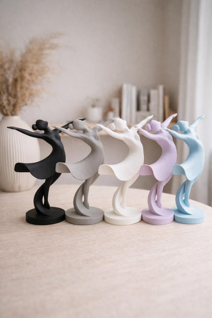 Modern Ballerina Sculpture | Elegant Ballet Dancer Statue | Minimalist Home Decor | Scandinavian Shelf Accent | Gift