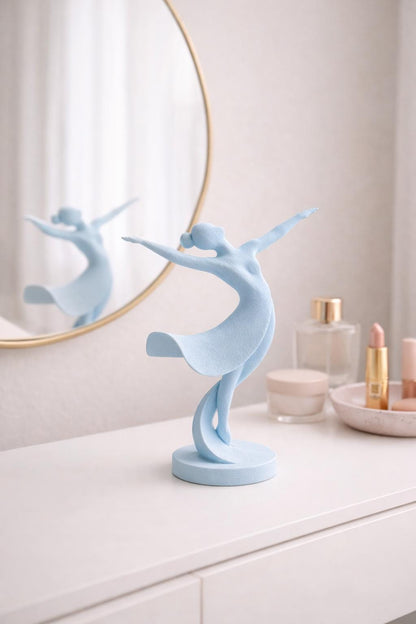 Modern Ballerina Sculpture | Elegant Ballet Dancer Statue | Minimalist Home Decor | Scandinavian Shelf Accent | Gift