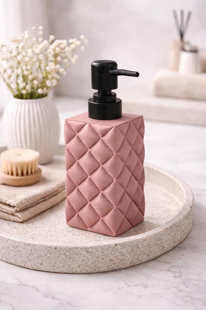 Soap Dispenser | Modern Bathroom & Kitchen Decor | Refillable Lotion Pump | Neutral Home Accessory
