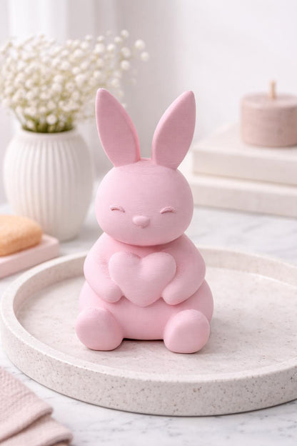 Easter Bunny Decor | Cute Rabbit Figurine | Spring Home Decor | Nursery Decor | Easter Gift |