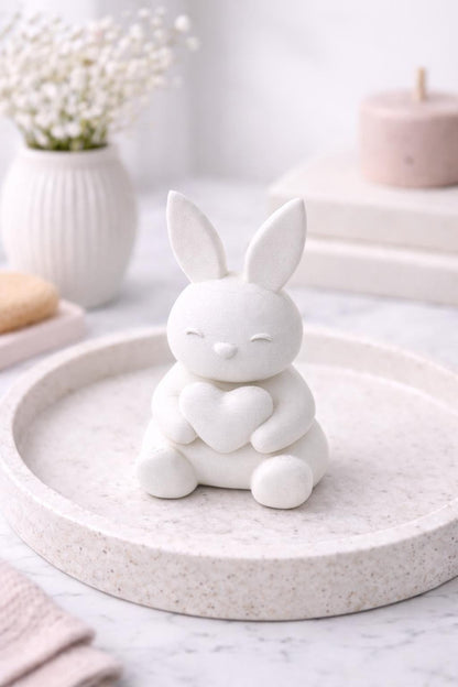 Easter Bunny Decor | Cute Rabbit Figurine | Spring Home Decor | Nursery Decor | Easter Gift |
