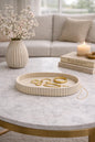 Oval Jewellery Tray | Ribbed Catchall Tray | Oval Jewelry Tray for Rings & Necklace | Minimalist Vanity Tray | Decorative Home Decor | PLA
