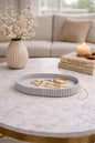 Oval Jewellery Tray | Ribbed Catchall Tray | Oval Jewelry Tray for Rings & Necklace | Minimalist Vanity Tray | Decorative Home Decor | PLA