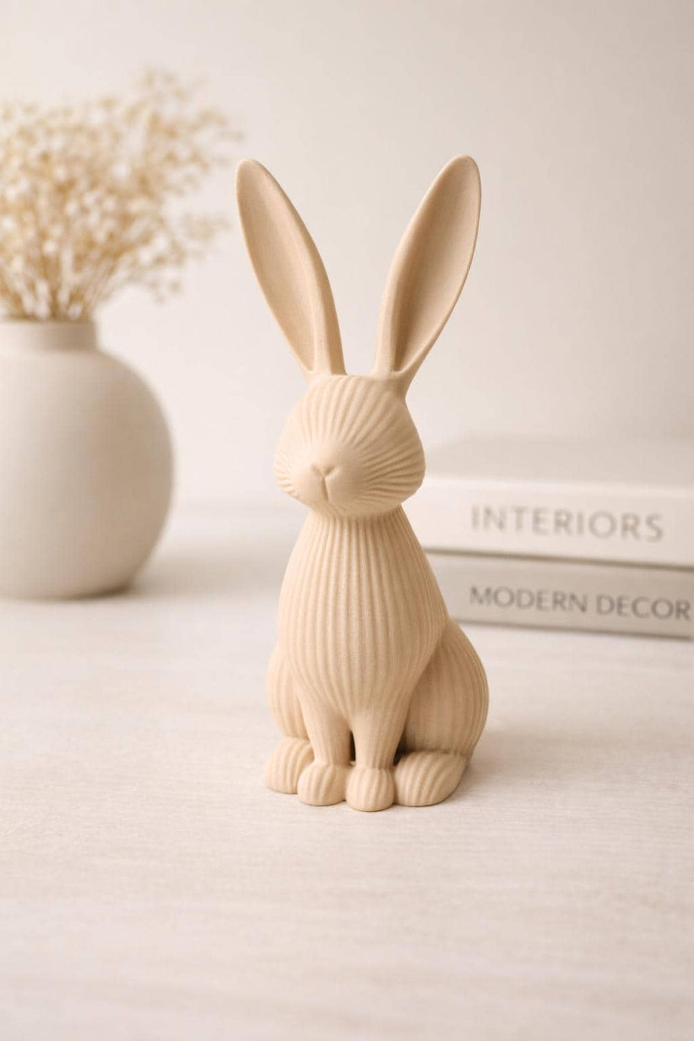 Modern Bunny Decor | Minimalist Rabbit Sculpture | Easter Bunny Ornament | Scandinavian Home Decor | Cute Rabbit Statue | Spring Decoration