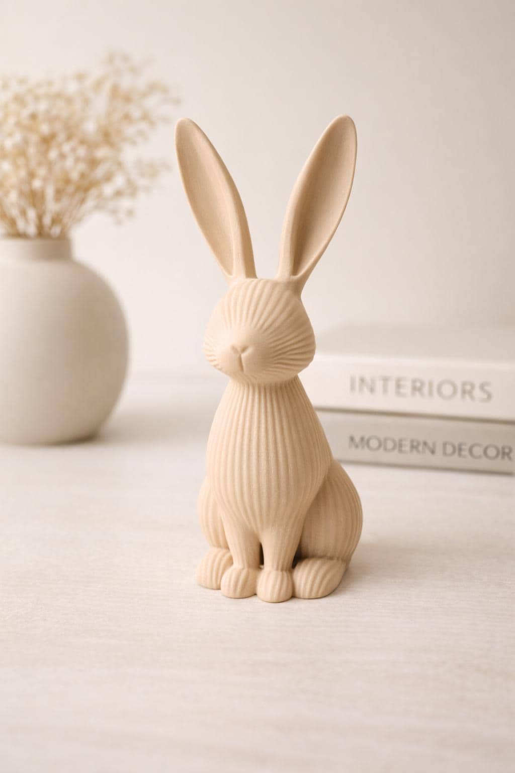 Modern Bunny Decor | Minimalist Rabbit Sculpture | Easter Bunny Ornament | Scandinavian Home Decor | Cute Rabbit Statue | Spring Decoration