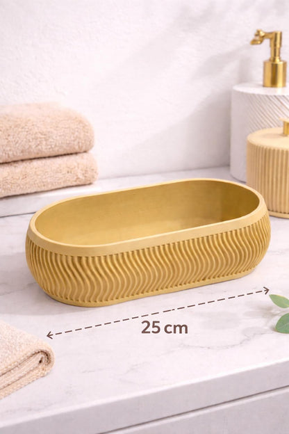 Bathroom Tray Organizer – Sink Countertop Storage | Modern Bathroom Decor | Minimalist Bathroom Accessory