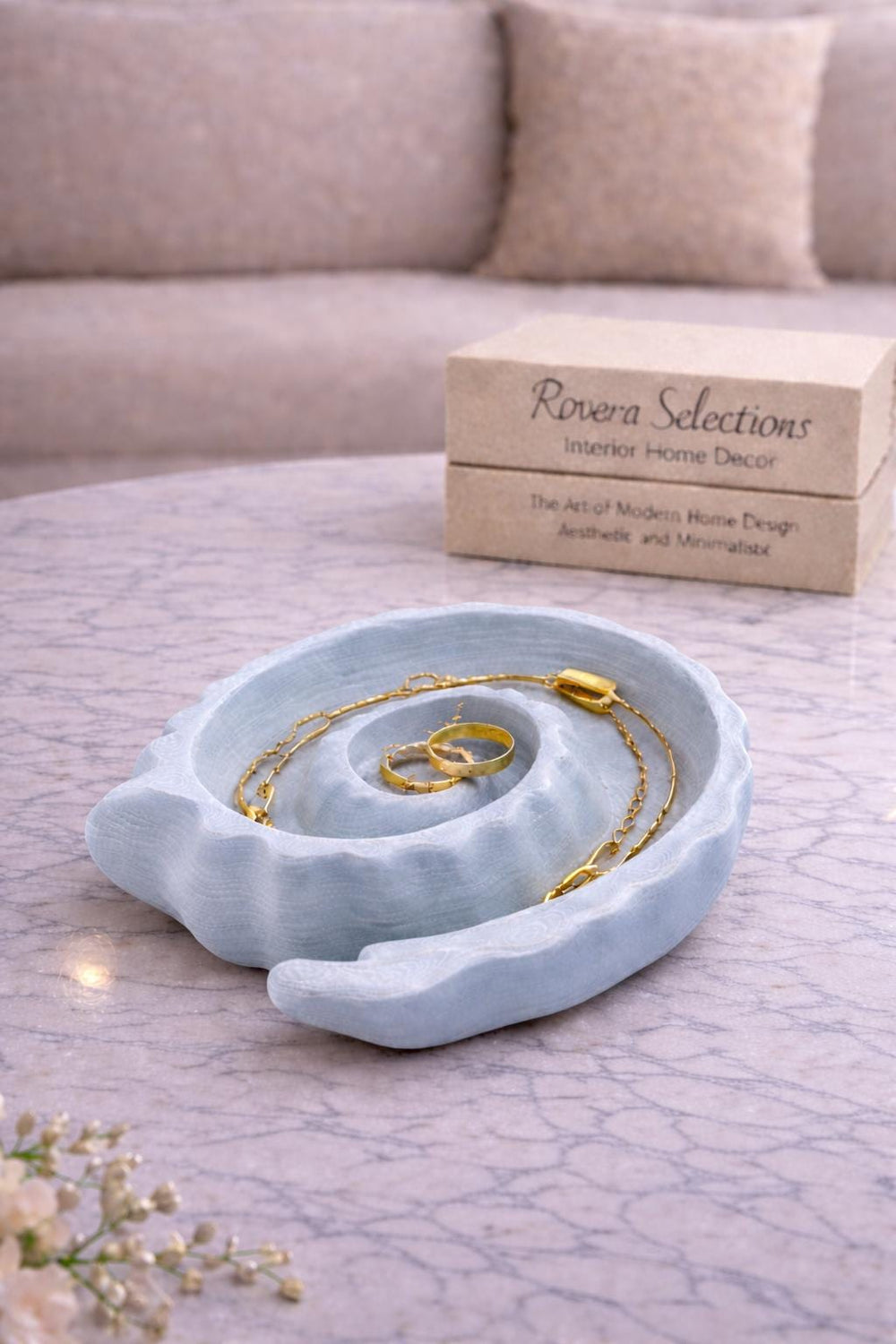 Minimalist Shell Jewelry Dish | Seashell Ring Holder | Modern Jewellery Tray | Ocean Inspired Decor | Gift for Her