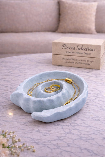 Minimalist Shell Jewelry Dish | Seashell Ring Holder | Modern Jewellery Tray | Ocean Inspired Decor | Gift for Her