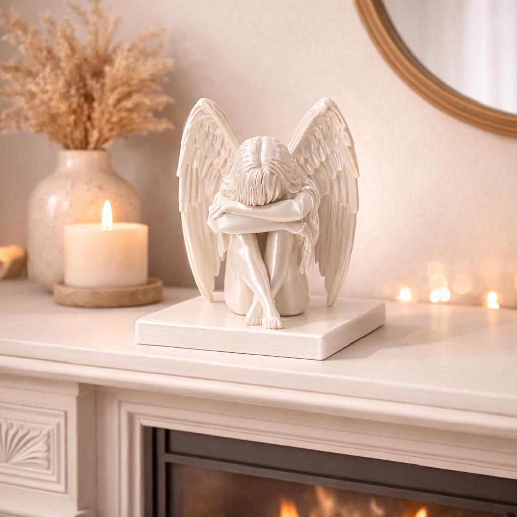 Angel Statue Memorial Gift | Guardian Angel Figurine | Sympathy Gift for Loss | Remembrance Angel Decor | Angel Sculpture Home Decor