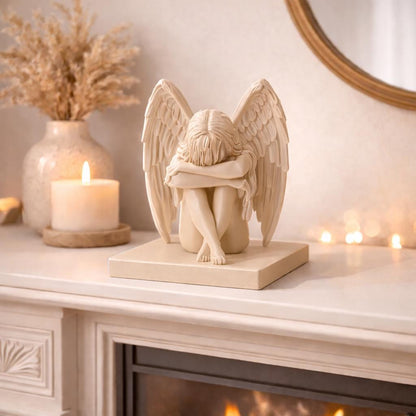 Angel Statue Memorial Gift | Guardian Angel Figurine | Sympathy Gift for Loss | Remembrance Angel Decor | Angel Sculpture Home Decor