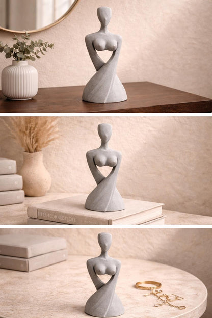 Abstract Female Sculptures | Modern Minimalist Body Art Decor | Elegant Home Accent | Mother’s Day Gift | Housewarming Gift for Her and Him