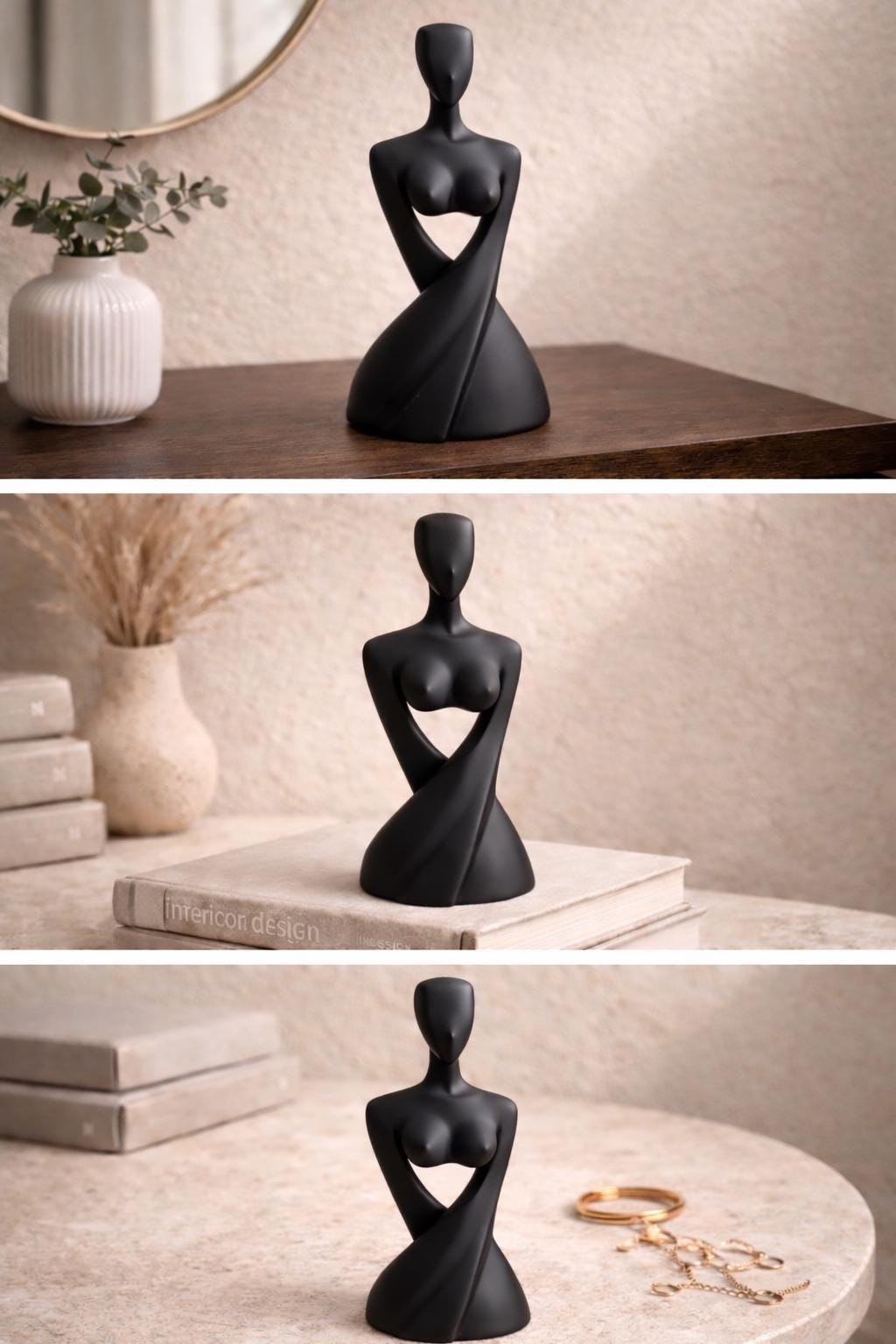 Abstract Female Sculptures | Modern Minimalist Body Art Decor | Elegant Home Accent | Mother’s Day Gift | Housewarming Gift for Her and Him
