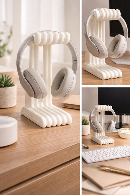 Gaming Headphone Stand – Modern Headset Holder | Desk Setup Organizer | Minimalist Gift for PC Desk