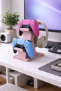 Dual Controller and Headset Stand | PS5 Xbox Controllers Holder | Desk Gaming Organizer and Gift