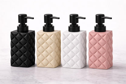 Soap Dispenser | Modern Bathroom & Kitchen Decor | Refillable Lotion Pump | Neutral Home Accessory