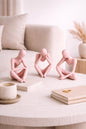 Set of 3 Thinking Statues | Abstract Thinker Figurines | Modern Minimalist Shelf Decor | Aesthetic Home Office Desk Decor