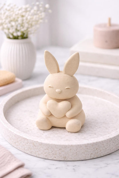 Easter Bunny Decor | Cute Rabbit Figurine | Spring Home Decor | Nursery Decor | Easter Gift |