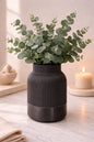 Minimalist Ribbed Vase | Modern Flower Vase | Home & Shelf Decor | Neutral Vase | Housewarming Gift and Gift for her