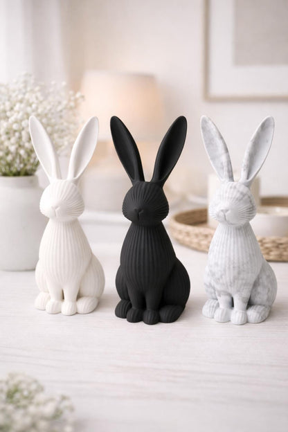 Modern Bunny Decor | Minimalist Rabbit Sculpture | Easter Bunny Ornament | Scandinavian Home Decor | Cute Rabbit Statue | Spring Decoration