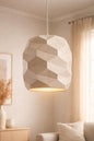 Modern Lampshade | Geometric Light Shade | Minimalist Pendant Shade | Faceted Ceiling Lamp Shade | Contemporary Home Decor