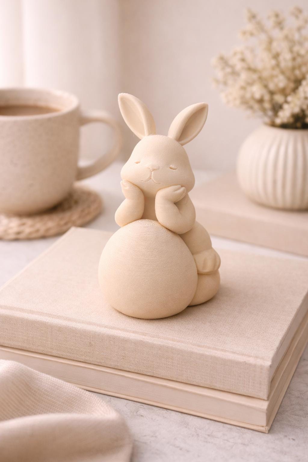 Easter Bunny Figurine | Rabbit Decor | Spring Home Decoration | Minimalist Bunny Ornament | Easter Gift Idea